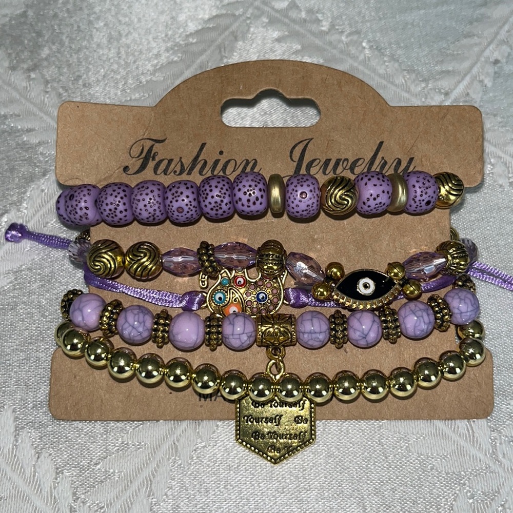 New Boho stackable stretch bracelets. (5)